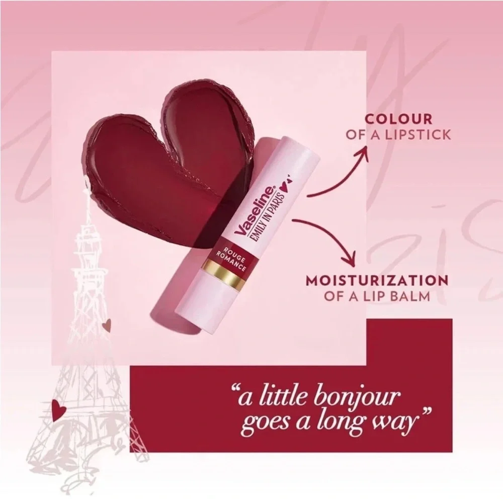 Emily in Paris Vaseline Lip Balm - Rouge Romance